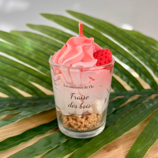 Mini bougie gourmande Fraise des bois